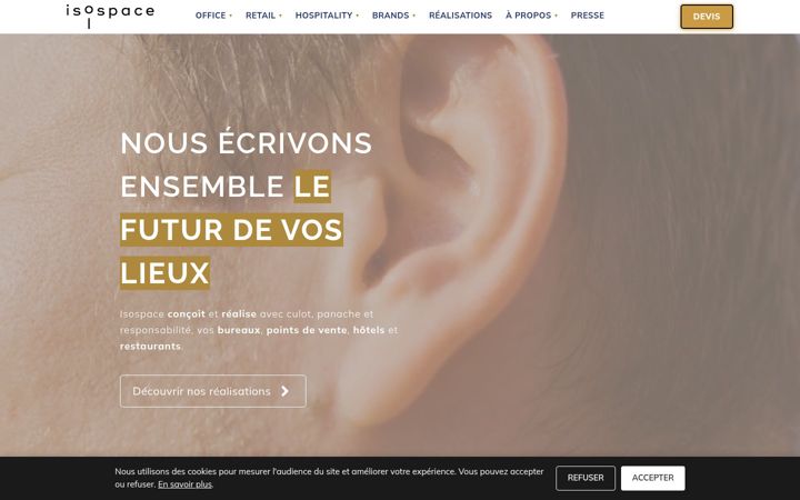 Screenshot of isospace.fr