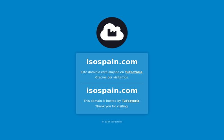 Screenshot of isospain.com