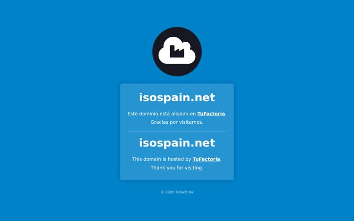 Screenshot of isospain.net