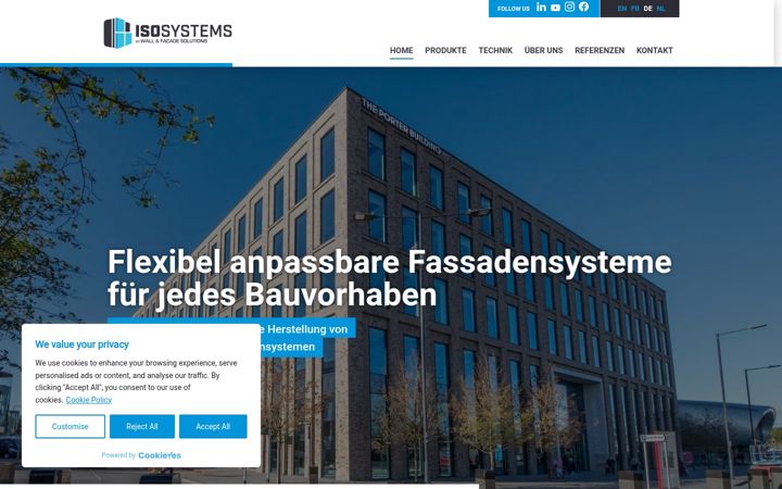 Screenshot of isosystems.be