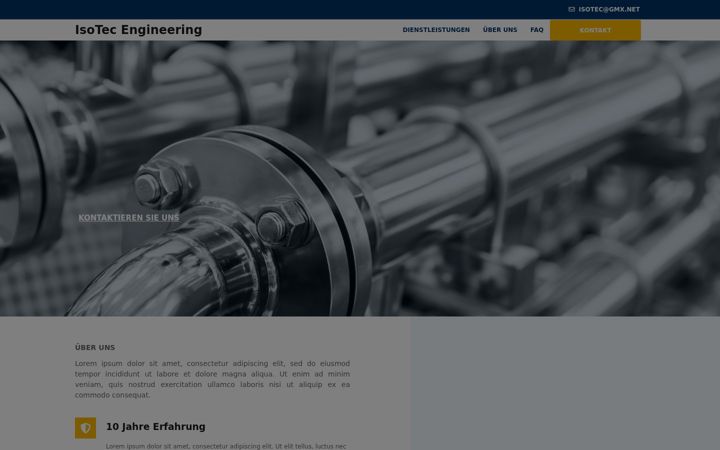 Screenshot of isotec-engineering.de