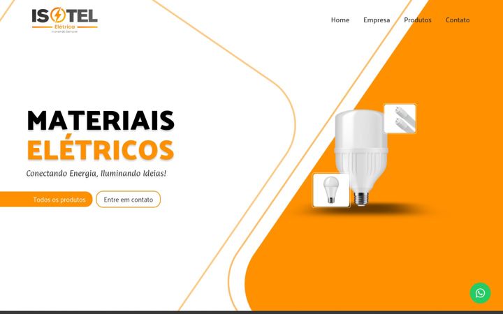 Screenshot of isoteleletrica.com.br