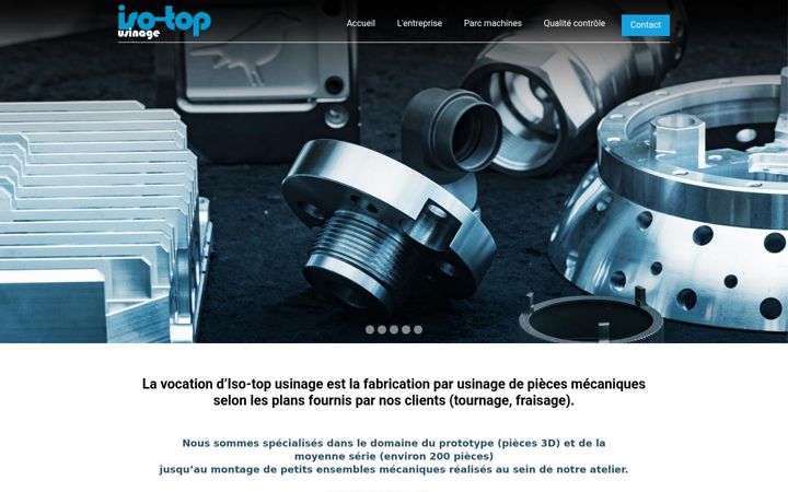 Screenshot of isotopusinage.com
