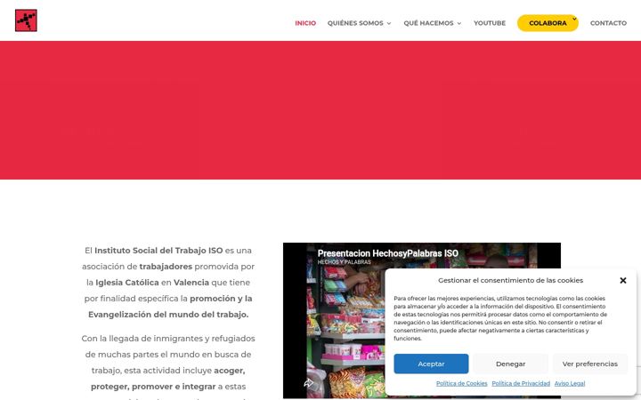Screenshot of isotrabajo.org