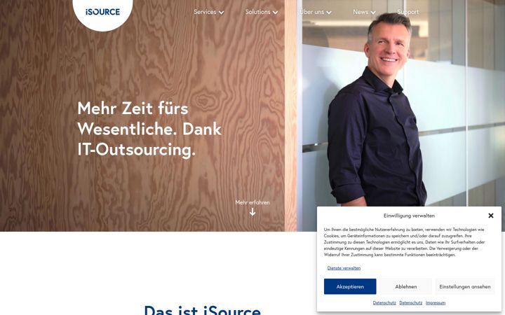 Screenshot of isource.ch