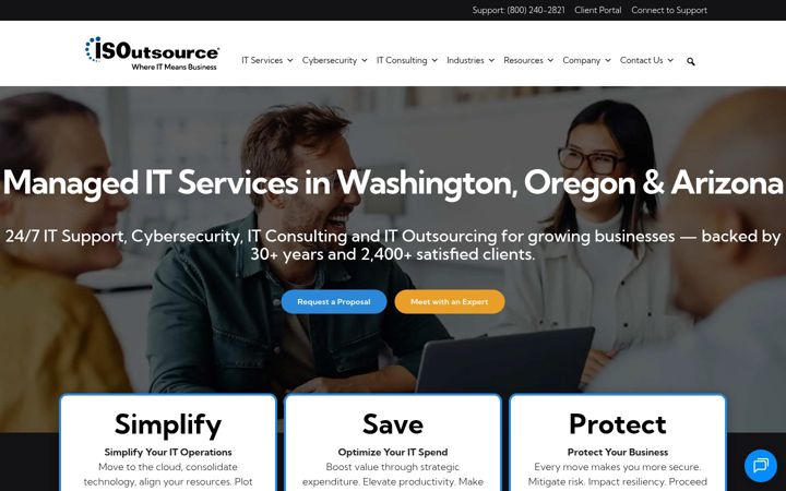Screenshot of isoutsource.com