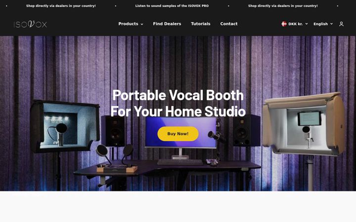 Screenshot of isovoxbooth.com