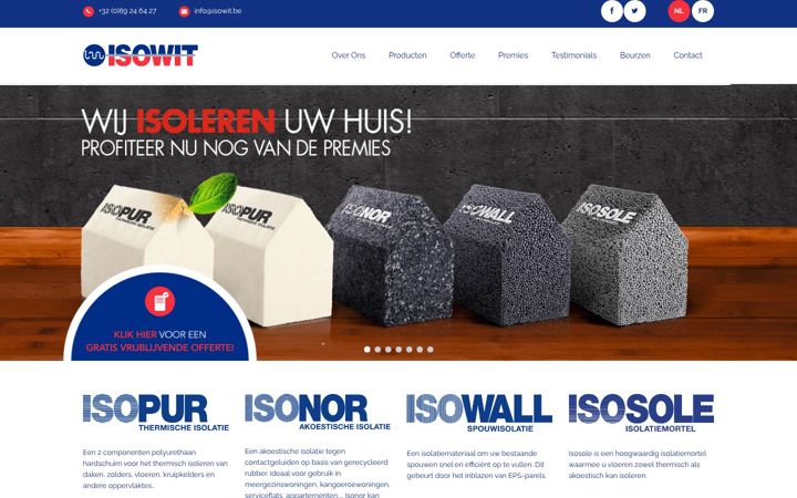 Screenshot of isowit.be