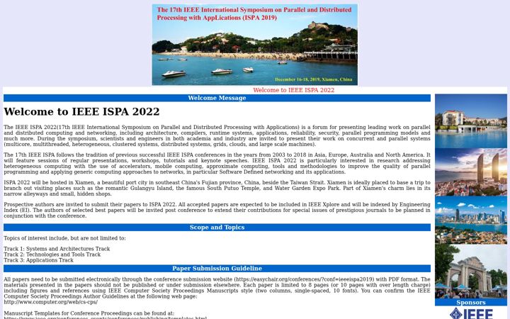 Screenshot of ispa2019.com