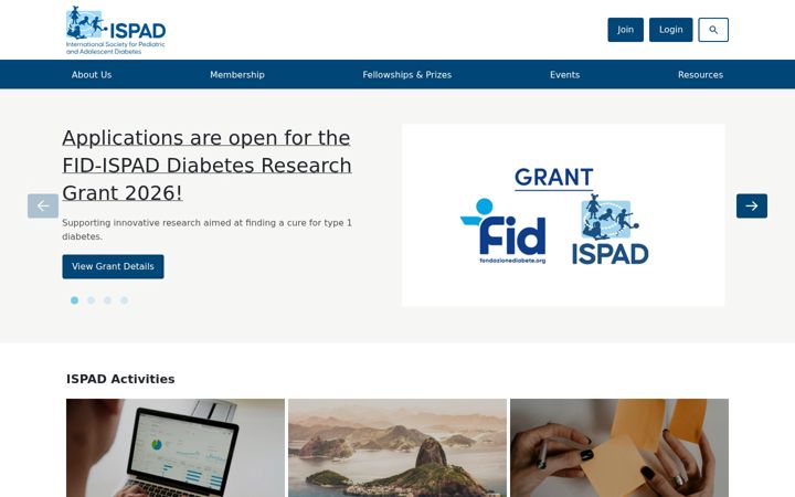 Screenshot of ispad.org