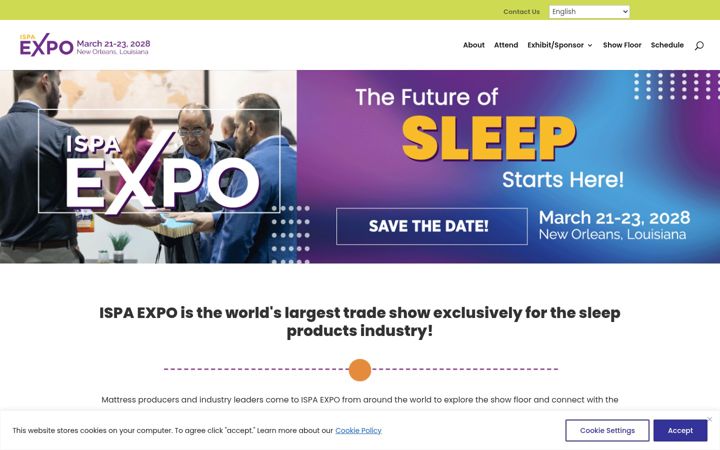Screenshot of ispaexpo.com