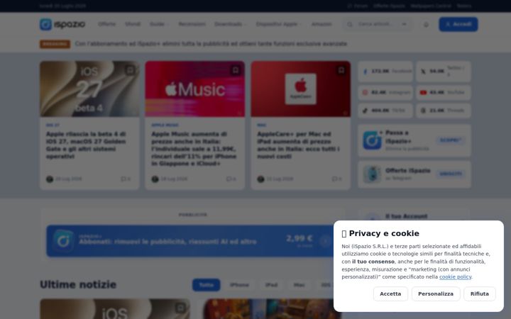 Screenshot of ispazio.net
