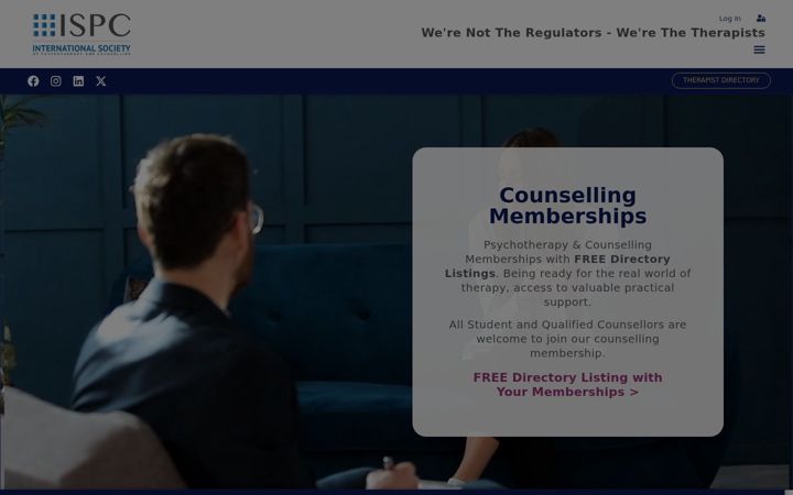 Screenshot of ispc.org.uk