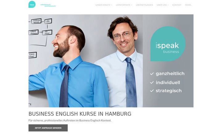 Screenshot of ispeakbusiness.de