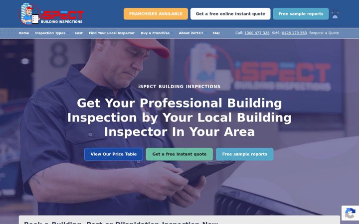 Screenshot of ispect.com.au