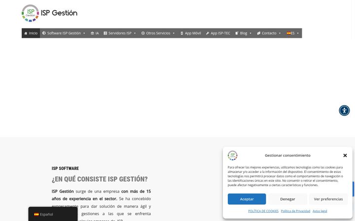 Screenshot of ispgestion.com