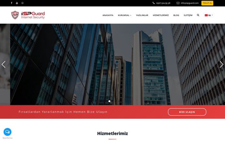 Screenshot of ispguard.com