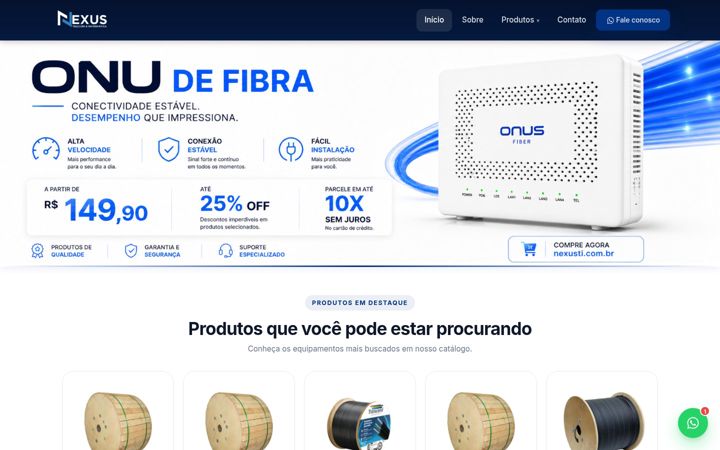 Screenshot of ispnexus.com.br