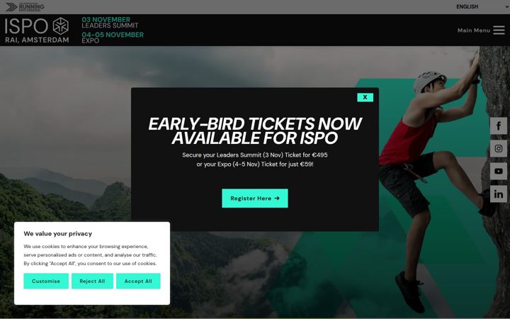 Screenshot of ispo.com