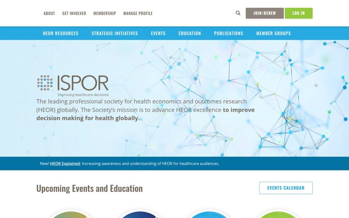 Screenshot of ispor.org