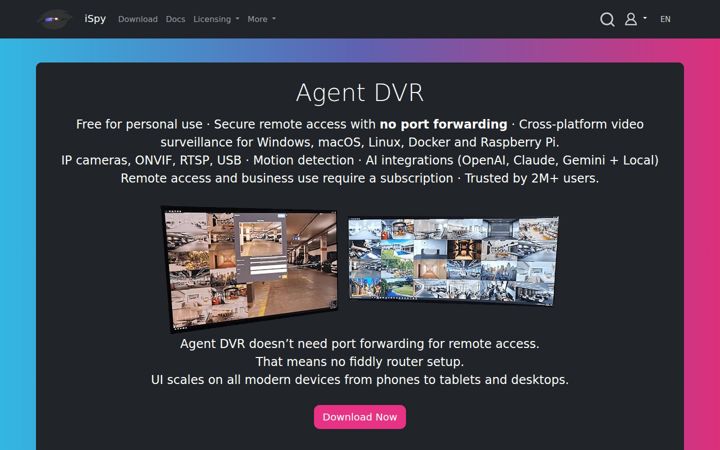 Screenshot of ispyconnect.com
