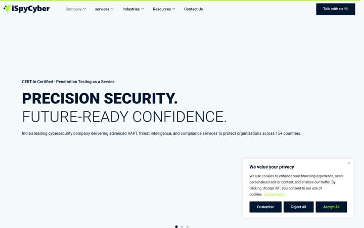 Screenshot of ispycyber.com