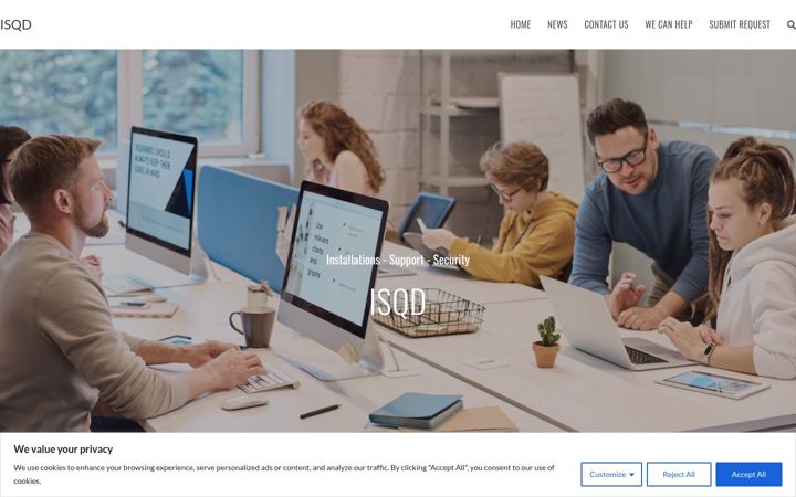 Screenshot of isqd.uk