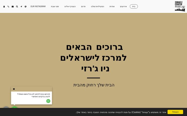 Screenshot of israelicenternj.com