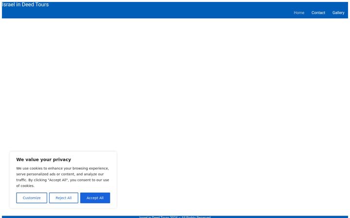 Screenshot of israelindeed.com