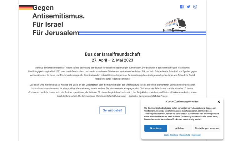 Screenshot of israelmobil.de