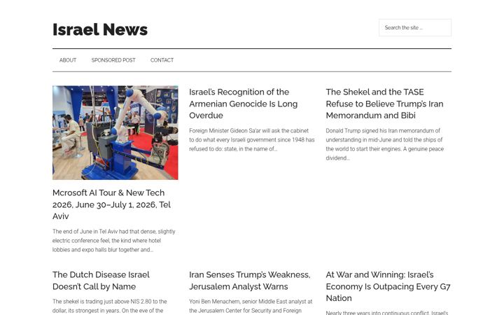Screenshot of israelnews.org