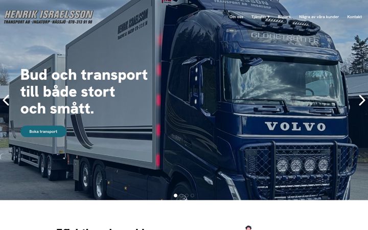 Captură de ecran a israelssontransport.se
