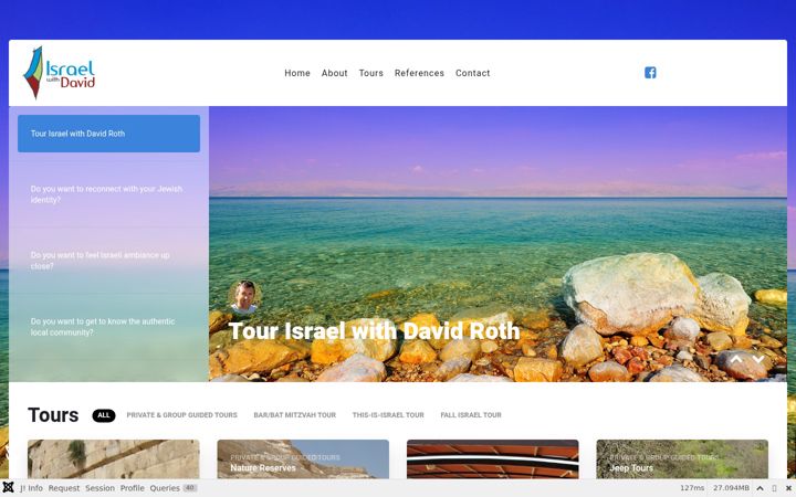 Screenshot of israelwithdavid.com