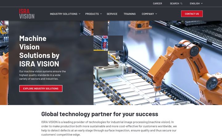 Screenshot of isravision.com