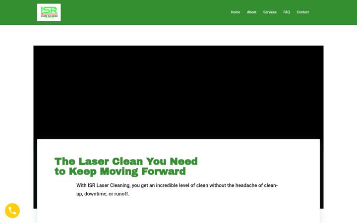 Screenshot of isrlaser.com