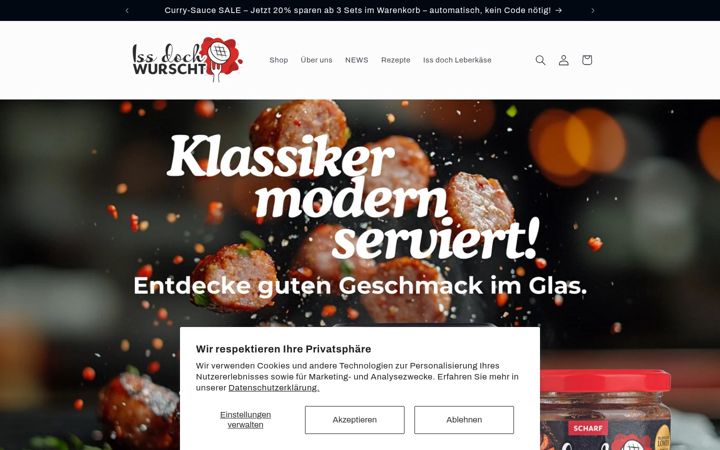 Screenshot of iss-doch-wurscht.de