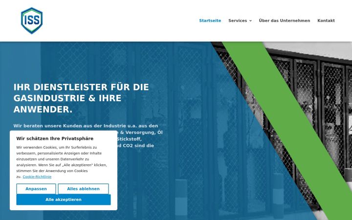 Screenshot of iss-gase.de