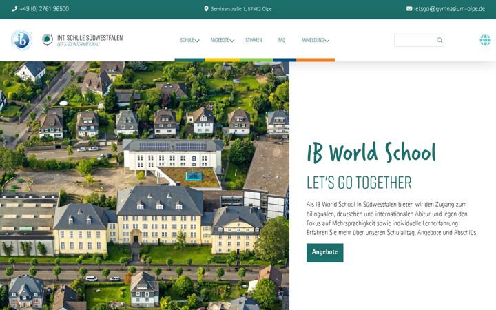 Screenshot of iss-school.de