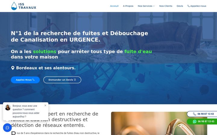 Screenshot of iss-travaux.fr