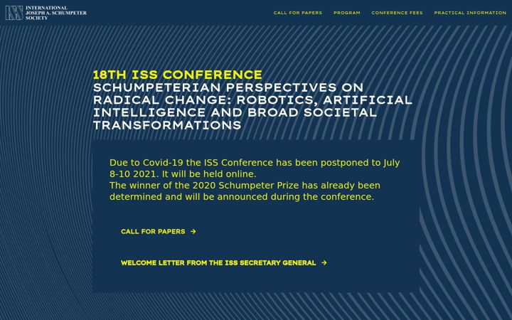 Screenshot of iss2020.it