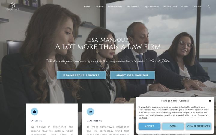 Screenshot of issa-mansour.com