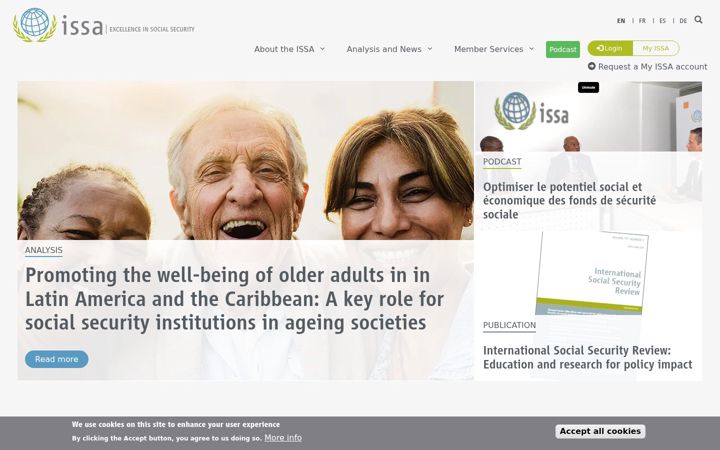 Screenshot of issa.int