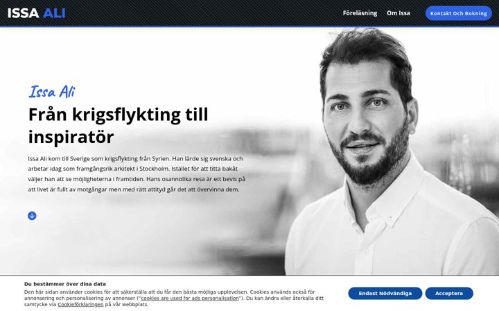 Screenshot of issaali.se