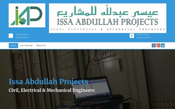 Screenshot of issaprojects.com