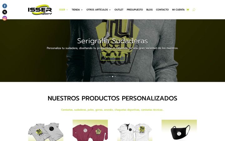 Screenshot of issersport.com