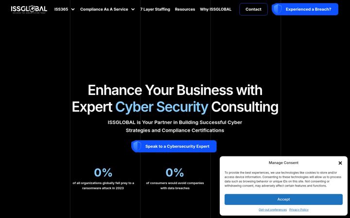 Screenshot of issglobal.com