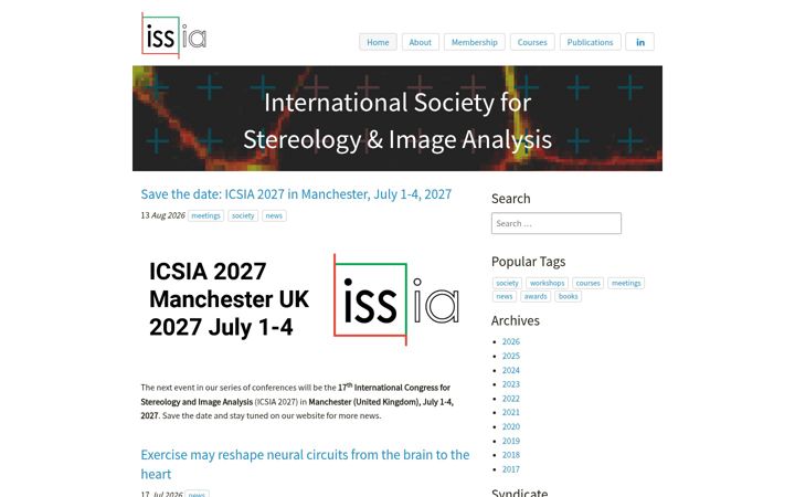 Screenshot of issia.net