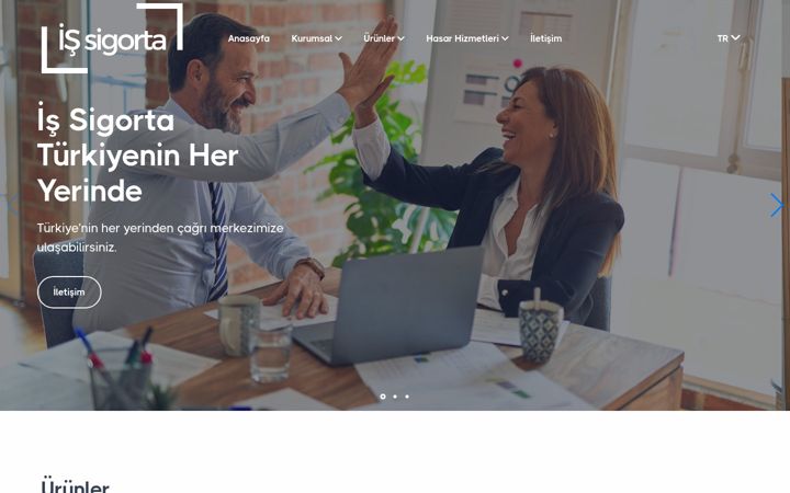 Screenshot of issigorta.com.tr
