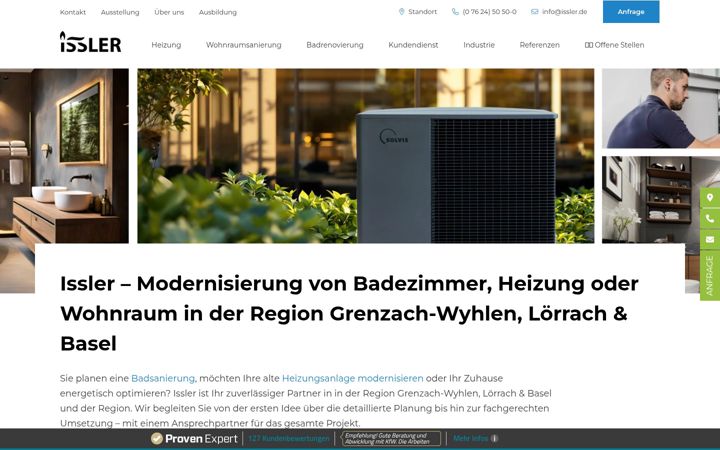 Screenshot of issler.de