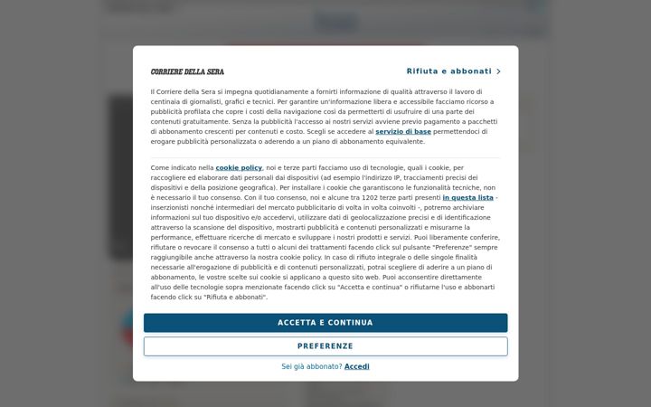 Screenshot of isso.corriere.it